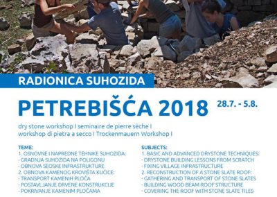 Radionica suhozida Petrebišća 2018 - oglas