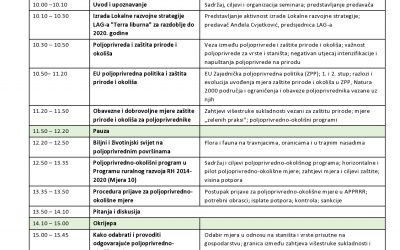 “Kako ostvariti potpore za poljoprivredno – okolišne mjere?”